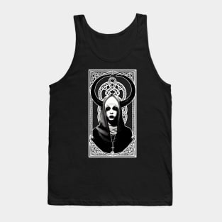 Occult Nun of the evil coven Horned Lilith priestess wiccan esoteric tee shirt Tank Top